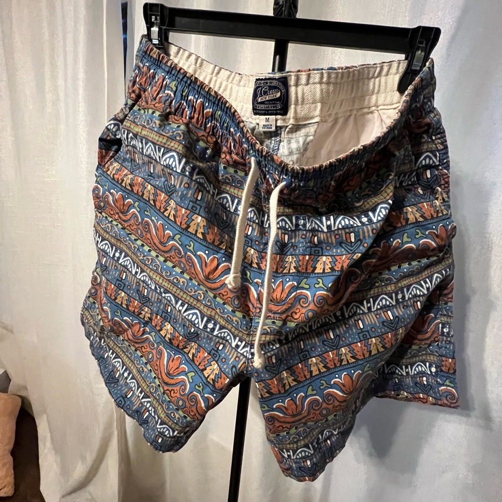 J Crew Drawstring Patterned Shorts - Size M